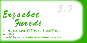 erzsebet furedi business card